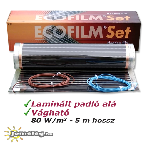 Fűtőfilm ECOFILM SET 80 W / m2 5 m hossz