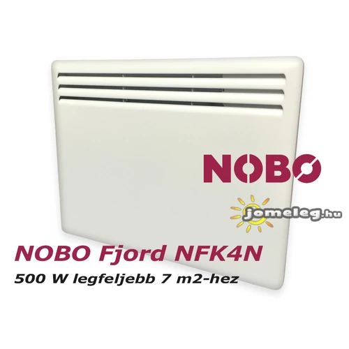 NOBO Fjord NFK4N 05 (500 W) elektromos fali fűtőpanel (új modell)