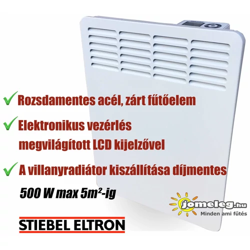 STIEBEL ELTRON CWM 500 P (500 W) fali elektromos fűtőpanel (új modell)