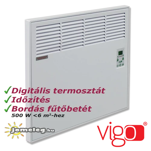 Vigo digitális elektromos radiátor 500 W